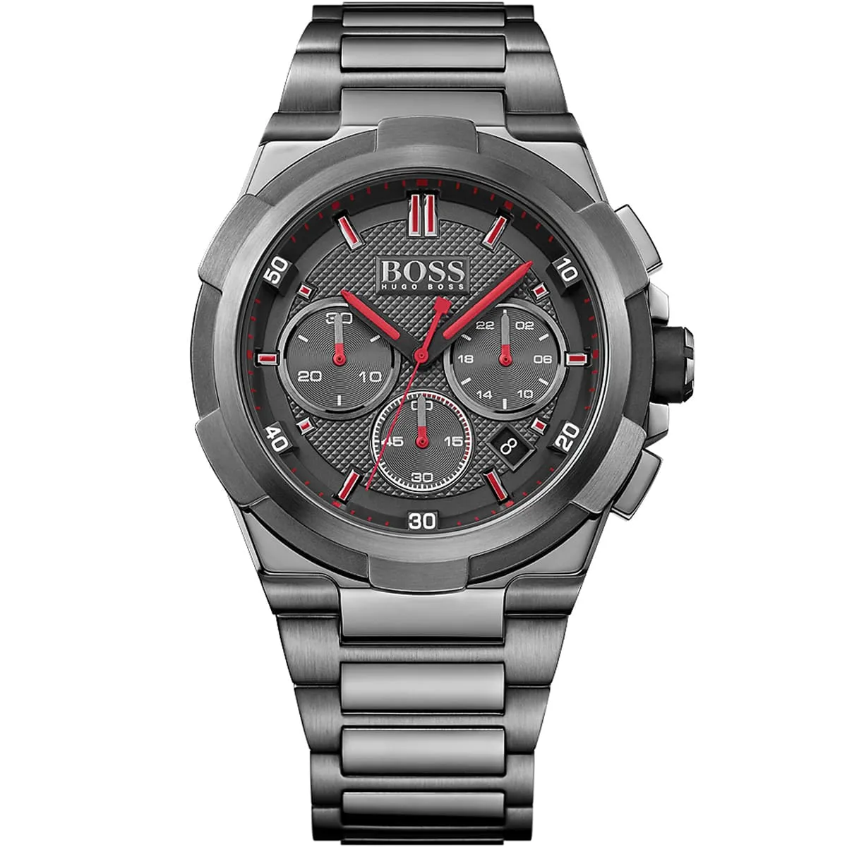 1513361-hugo-boss-watch-men-gray-dial-metal-stainless-strap-quartz-battery-analog-chronograph-supernova ساعت مچی مردانه هوگوباس مدل:HB1513361 - Image 1