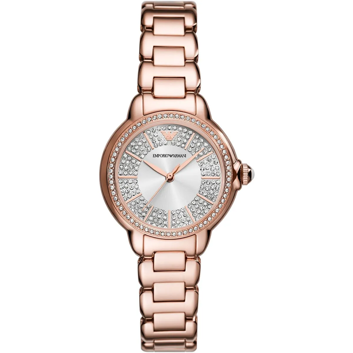 ar11633-emporio-armani-watch-women-crystals-silver-dial-metal-stainless-steel-rose-gold-strap-quartz-analog-mia ساعت مچی زنانه امپریو آرمانی مدل:AR11633 - Image 1