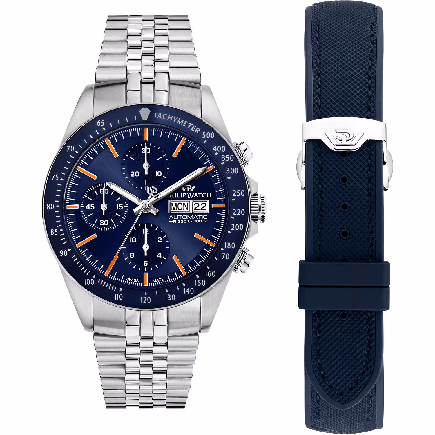 philip-watch-caribe-sport-watch-r8243607027_v1n183 (1) ساعت مچی مردانه فیلیپ واچ مدل:R8243607027 - Image 1